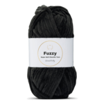 LindeHobby Fuzzy Chenille 02 Czarny