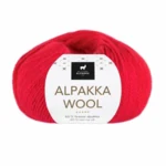 Du Store Alpakka Wool 564 Jaskrawa czerwień