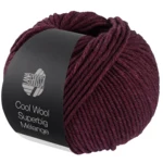 Lana Grossa Cool Wool Superbig 221 Czarno-czerwony melanż