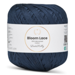 LindeHobby Bloom Lace Mercerized Cotton 17 Granatowy