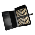 LYKKE Zestaw prostych drutów Driftwood, Czarny, 35 cm