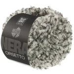 Lana Grossa Orsetto 105 Czarny/Surowa biel