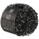 Lana Grossa Orsetto 106 Czarny/Szary