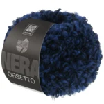 Lana Grossa Orsetto 107 Ciemnoniebieski/Czarny