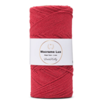 LindeHobby Macrame Lux, Sznurek do makramy, 1 mm 10 Czerwony