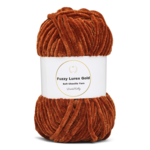 LindeHobby Fuzzy Chenille Gold Lurex 34 Miedziany