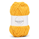 LindeHobby Fuzzy Chenille Gold Lurex 47 Złocisty żółty