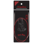 ChiaoGoo Druty na Żyłce Knit Red Stal Nierdzewna (23-100 cm) 100 cm