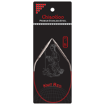 ChiaoGoo Druty na Żyłce Knit Red Stal Nierdzewna (23-100 cm) 30 cm