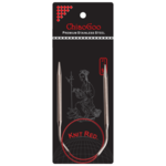 ChiaoGoo Druty na Żyłce Knit Red Stal Nierdzewna (23-100 cm) 40 cm