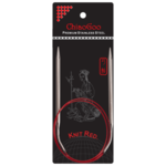 ChiaoGoo Druty na Żyłce Knit Red Stal Nierdzewna (23-100 cm) 80 cm