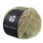 Lana Grossa Basta Mista 120 Jadeitowy/szarozielony/zieleń rezedowa/camel/taupe