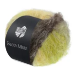 Lana Grossa Basta Mista 117 Szarobrązowy/taupe/żółty/jasnożółty/jasna oliwkowa zieleń