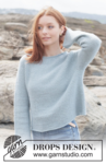 263-33 Seafoam Serenity Sweater by DROPS Design