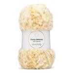 LindeHobby Furry Deluxe 02 Krem waniliowy