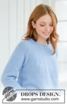 266-28 Blue Ray Sweater by DROPS Design