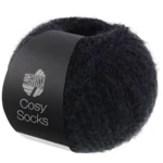 Lana Grossa Cosy Socks 18 Czarny