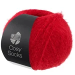 Lana Grossa Cosy Socks 17 Czerwony