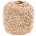Lana Grossa Brillino 19 Pudrowy róż/Złoto