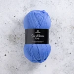 Svarta Fåret Sox Merino 4 ply 03 Studyjny błękit
