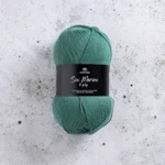 Svarta Fåret Sox Merino 4 ply 01 Turkusowy atrament