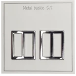 Go Handmade Metalowa Klamra 31 x 28 mm, Srebrny