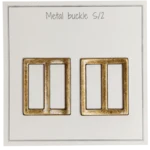 Go Handmade Metalowa Klamra 31 x 28 mm, Brąz