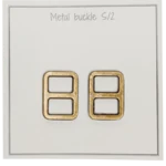 Go Handmade Metalowa Klamra 25 x 19 mm, Brąz