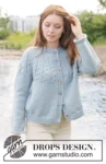 River Dream Cardigan – DROPS 273-12 – kardigan z warkoczami