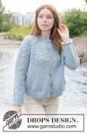 River Dream Cardigan – DROPS 273-12 – okrągły karczek