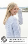 Lucky Cables Sweater – DROPS 273-3 – detal swetra