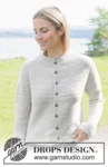 Moon History Cardigan – DROPS 273-31 – kardigan z reliefowym karczkiem