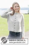 Moon History Cardigan – DROPS 273-31 – kardigan z reliefowym karczkiem