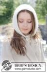 Snow Mist Bandana – DROPS 270-25 – bandana z Alpaca i Kid-Silk