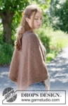 Forest Fall Poncho – DROPS 272-19, brązowe ponczo (1)