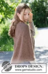 Forest Fall Poncho – DROPS 272-19, brązowe ponczo (4)