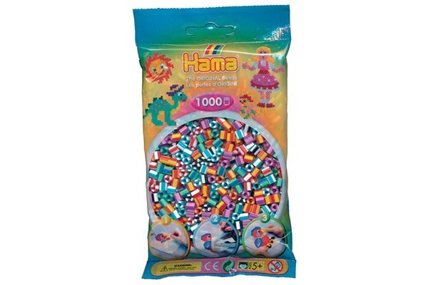 Koraliki Hama Midi w paski, 1000 szt