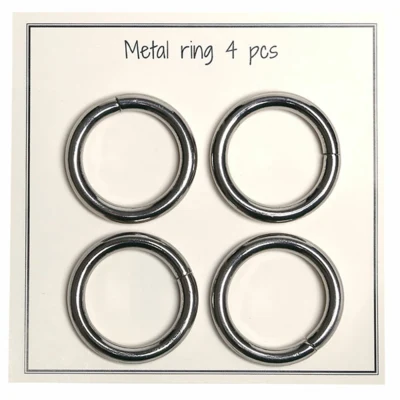 Go Handmade metalowy o-ring, 4 szt., 30 mm