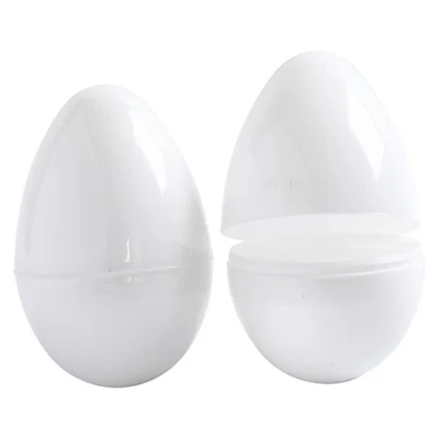 Jajka Matowe białe, 8,8 cm x 5,5 cm, 12 szt