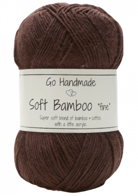Go Handmade Soft Bamboo Fine 17323 Ciemny brąz