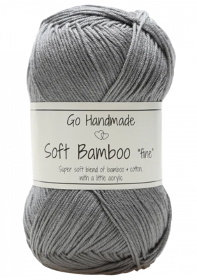 Go Handmade Soft Bamboo Fine 17329 Szary