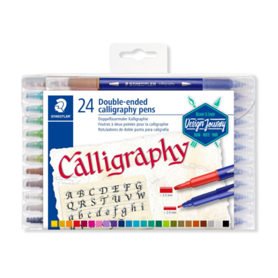 STAEDTLER Dwustronne pisaki do kaligrafii, 24 szt