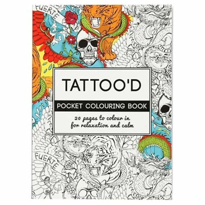 Kolorowanka Tattoo&#39;d 10,5 x 14,5 cm, 20 stron