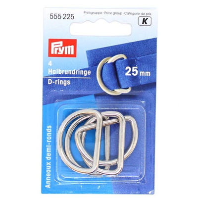 Prym D-ringi, 25 mm, 4 szt