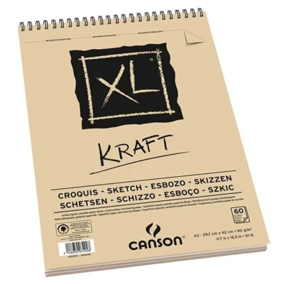 Blok papieru do szkicowania XL Kraft