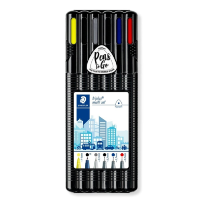 STAEDTLER triplus Black Box Multiset, 6 szt
