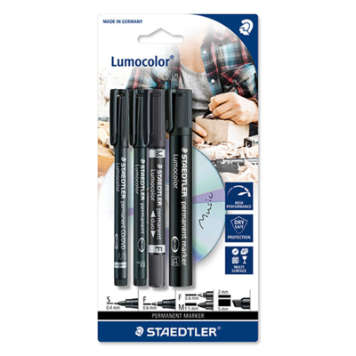 Zestaw STAEDTLER Lumocolor Mix, 4 szt