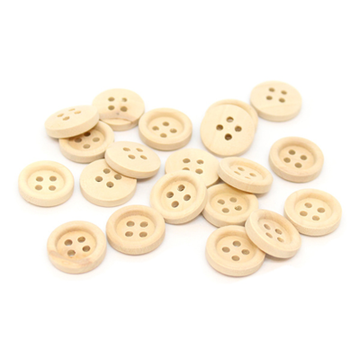 HobbyArts Guziki drewniane 15 mm, 20 szt