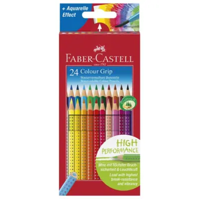Kredki kolorowe Faber-Castell Color Grip, 24 sztuki