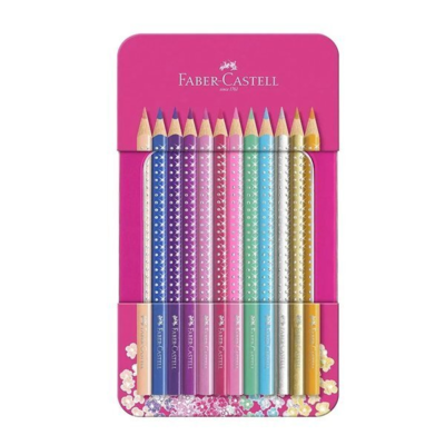 Faber-Castell, Błyszczące Kredek Kolorowe, 12 sztuk